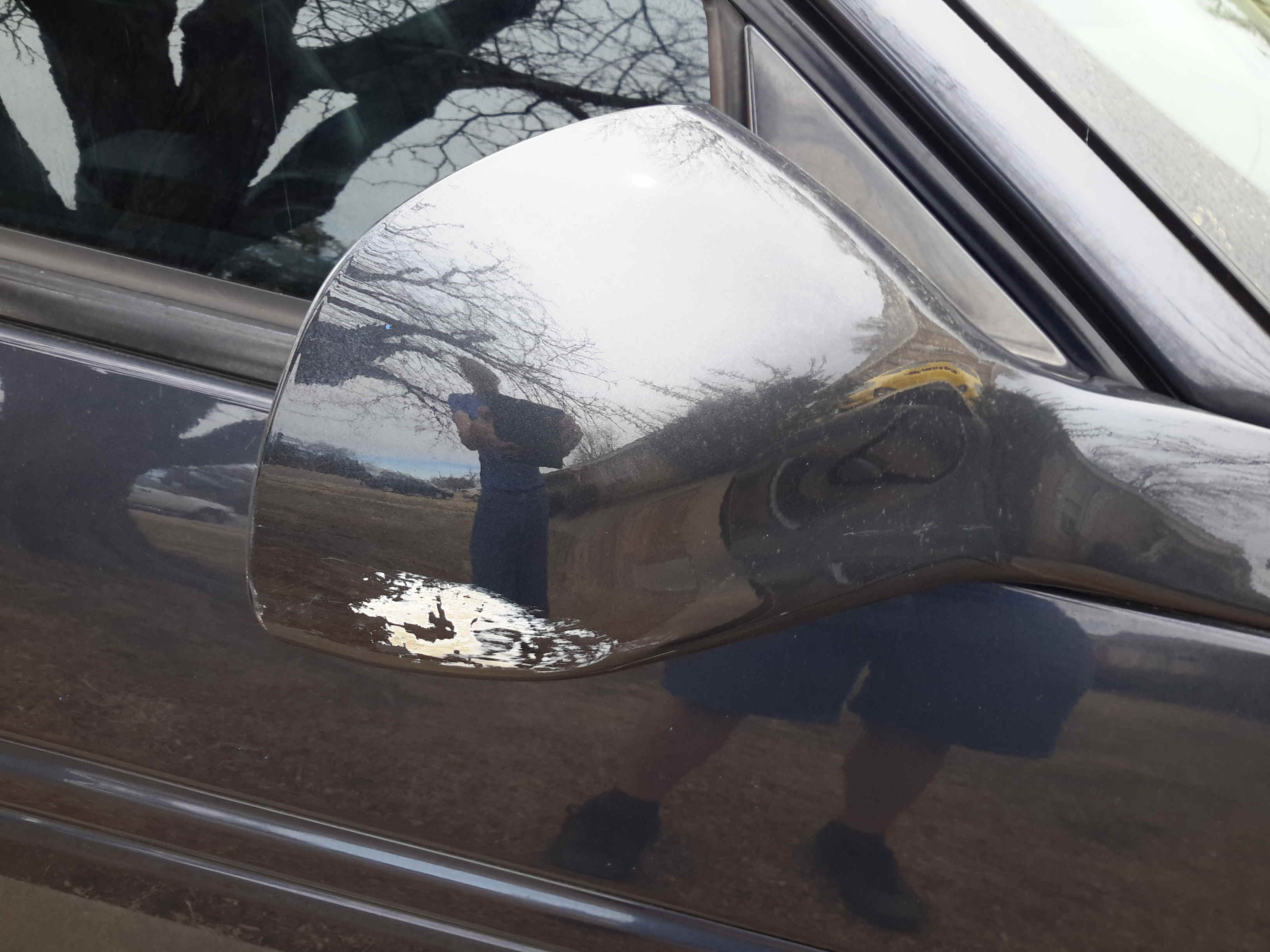 Before scuff mark is removed