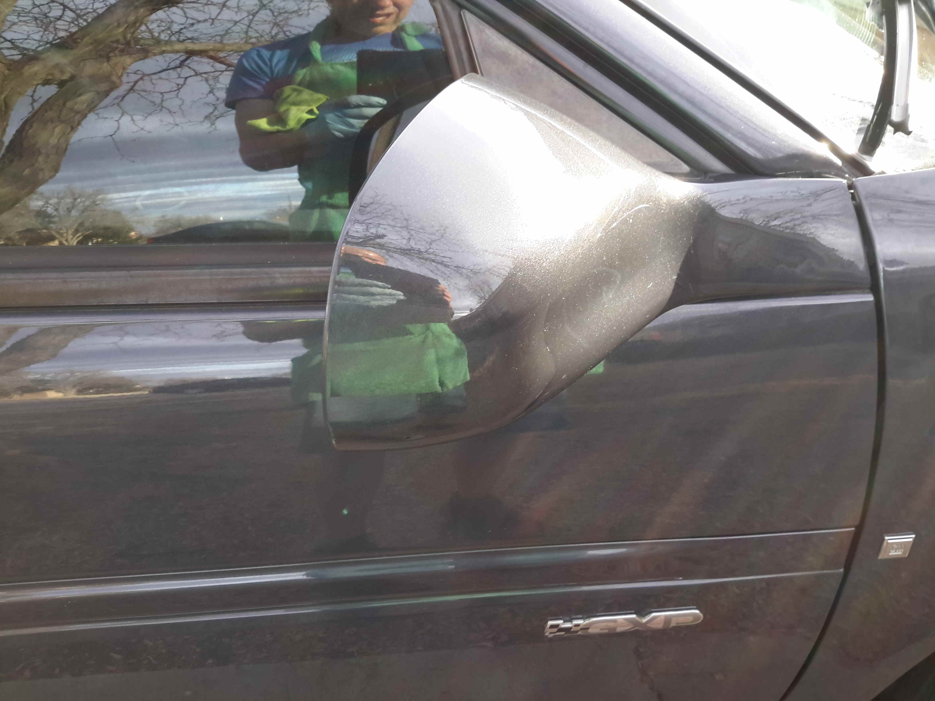 After scuff mark is removed